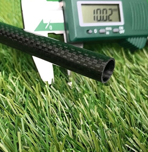 Carbon Fiber Tube 3K Patterned 10mm-8mm