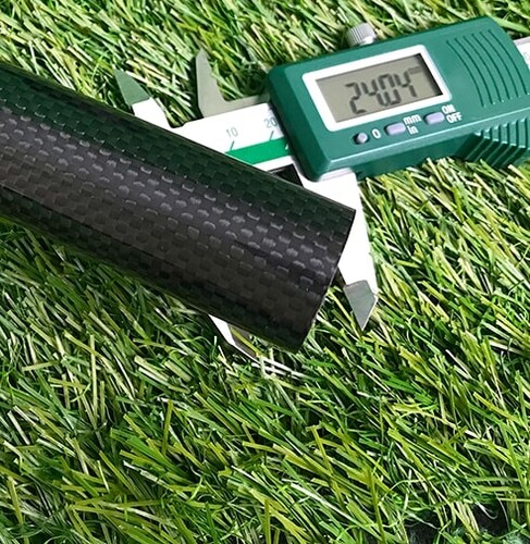 Karbon Fiber Boru 3K Desenli Çap:24mm-22mm