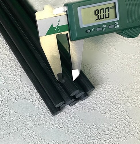 Karbon Fiber Çubuk Çap:9mm