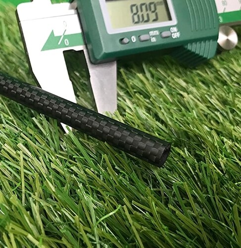 Carbon Fiber Tube 3K Patterned 8mm-6mm